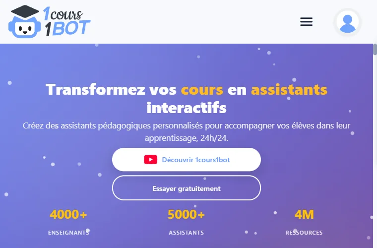 Capture d'écran - 1cours1bot